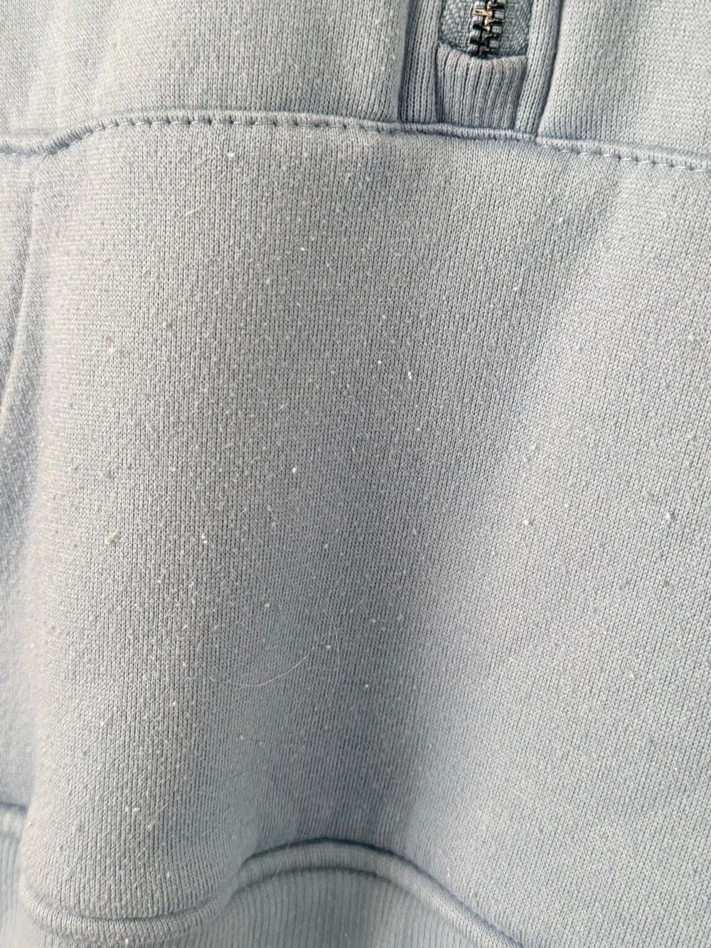 lululemon athletica Powder Blue Cropped Half-Zip Hoodie